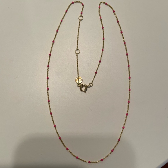 Gorjana Capri Necklace (Pink Enamel) - Picture 4 of 7